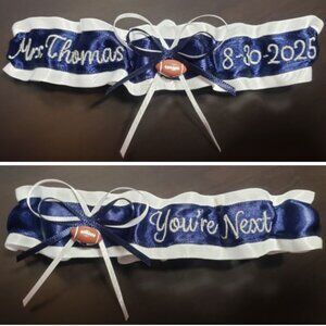 Name & Date sports team garter You're Next basketball baseball football soccer
